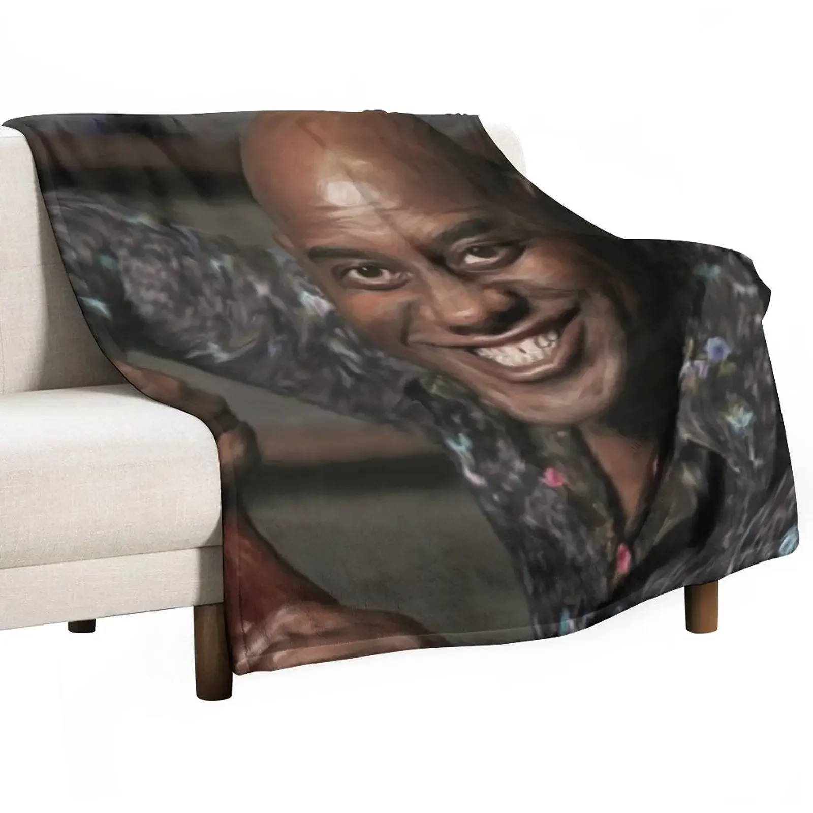 

Spicy Ainsley - A portrait in oil Throw Blanket Bed Personalized Gift Plaid on the sofa Luxury Blankets