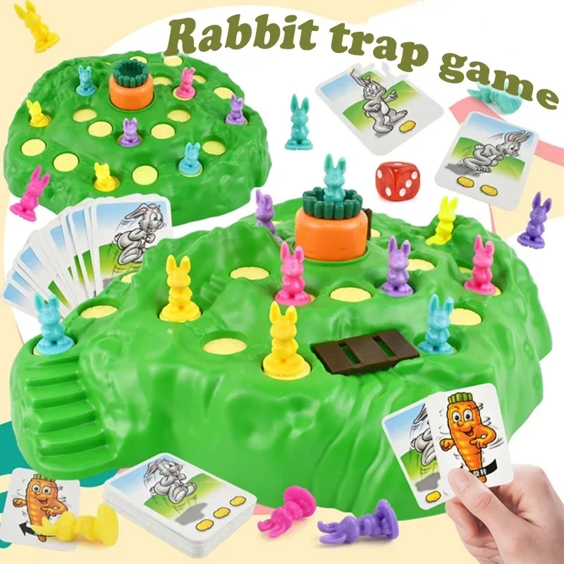 Rabbit Checkers Intellectual Toys Turnip Rabbit Cross-Country Race Parent-Child Interactive Tabletop Party Games Checkers