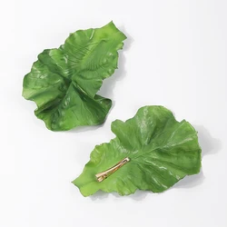 Creative Simulation Lettuce Hair Clip Green Vegetable Leaves Girls Hair Ornaments Alligator Clip Fashion Hair Accessories