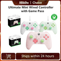 8BitDo Ultimate Mini Wired Controller with Game Pass Joystick for Xbox Series S/X, Xbox One, Windows 10/11 Gamepad Accessories