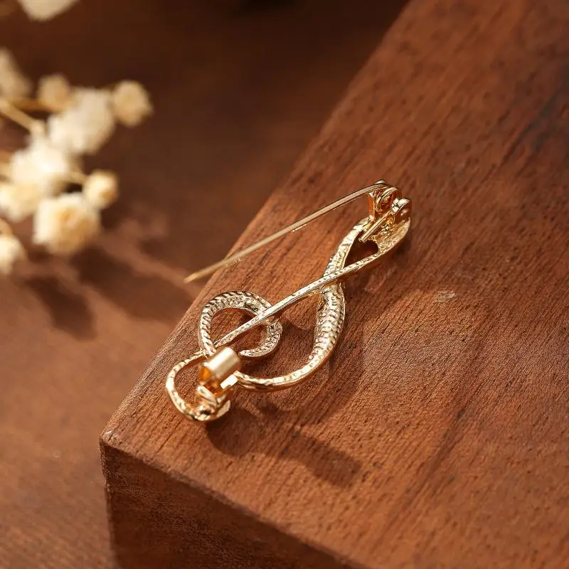 1 Stück Musiknoten-Brosche, Stimmhebel-Emaille-Metallnadel, Musiksymbol-Brosche für Damen, Anzug, Revers, Schal, Schmuck, Geschenk – Detail 5