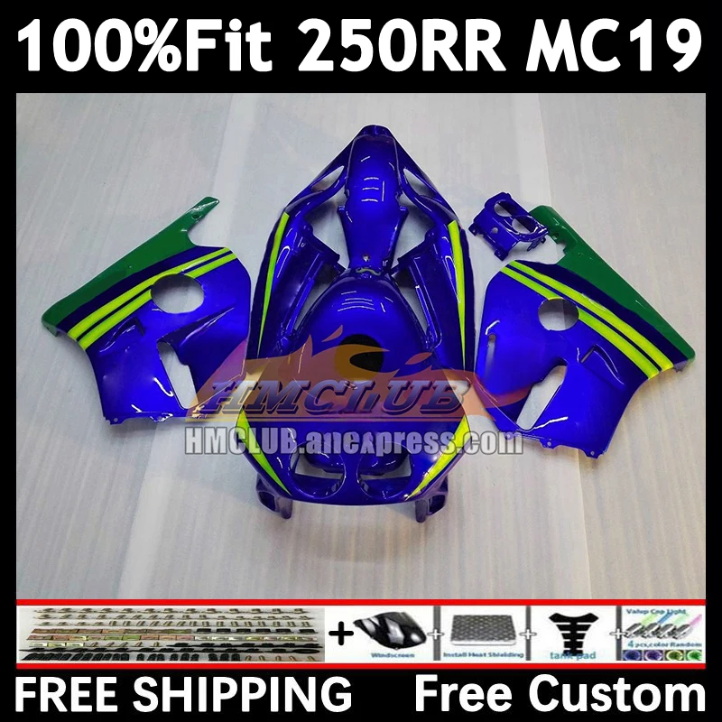 Injection Body For HONDA CBR movistar blue 250RR 250R 250 RR CC 88 89 96No.4 CBR250 RR MC19 MC 19 CBR250RR 1988 1989 OEM Fairing