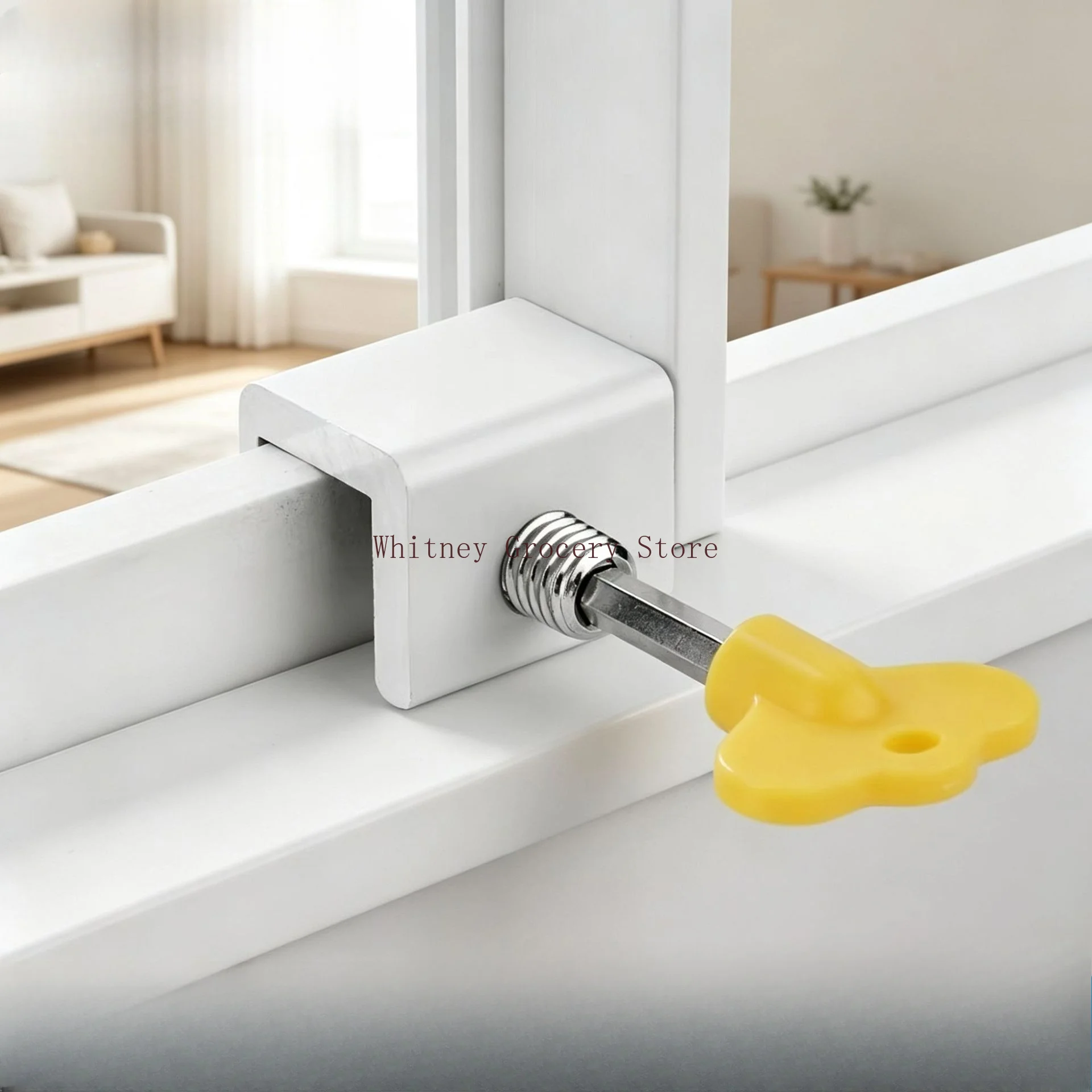 Window Lock Stopper Sliding Window Aluminum Alloy Safety Lock Child Protection Door and Window Anti-theft Lock