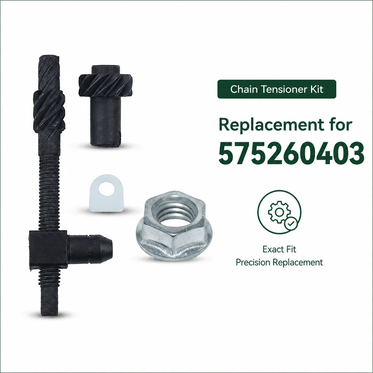 Chain Tensioner Kit Replacement for Husqvarna 550 XPR Mark II, Includes Screw Adjuster Bar Nut, OEM 575260403 Chainsaw Parts
