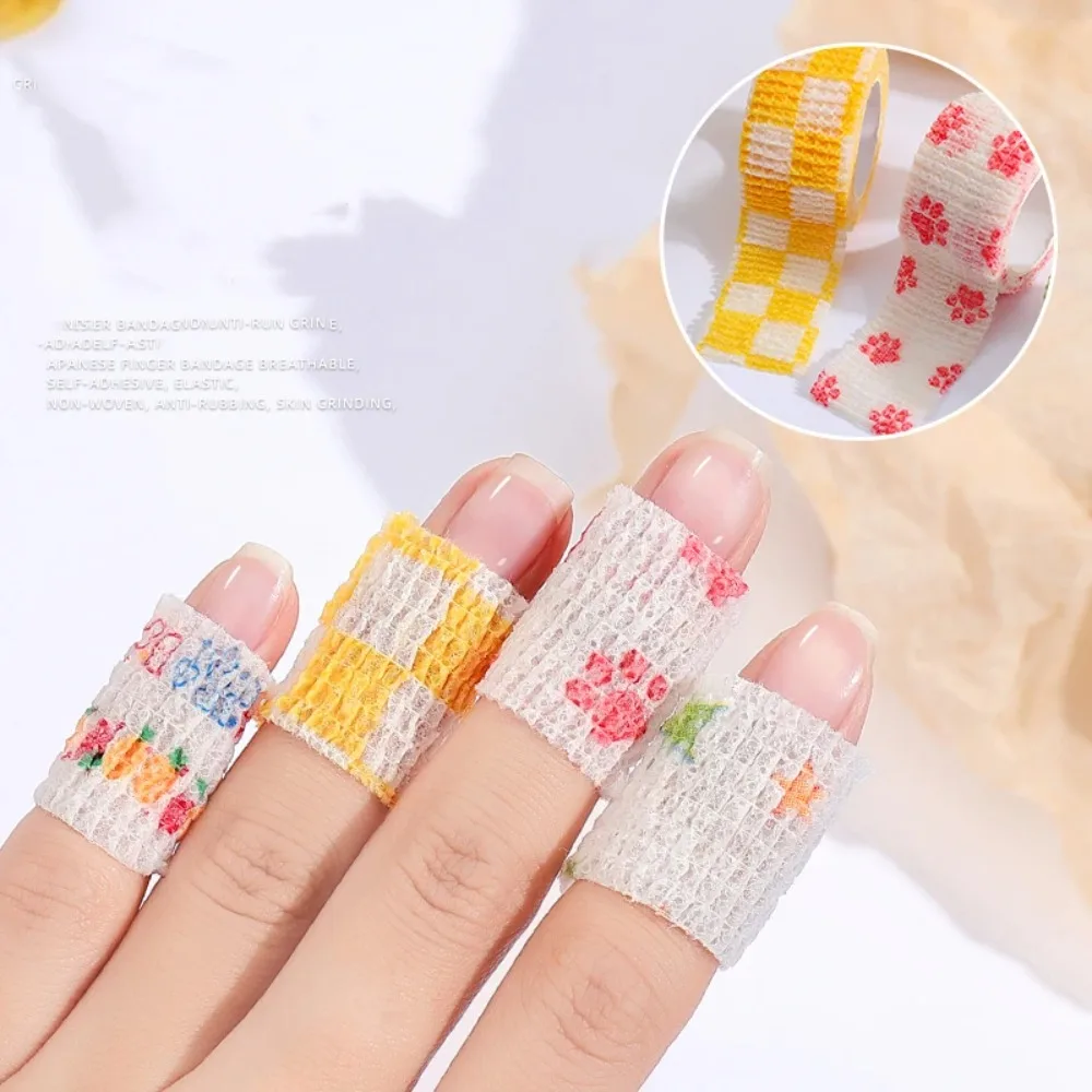 1Roll Elastic Bandage For Joint Knee Finger Protection Bandage Self Adhesive Sport Wrap Tape Breathable Protective Tools