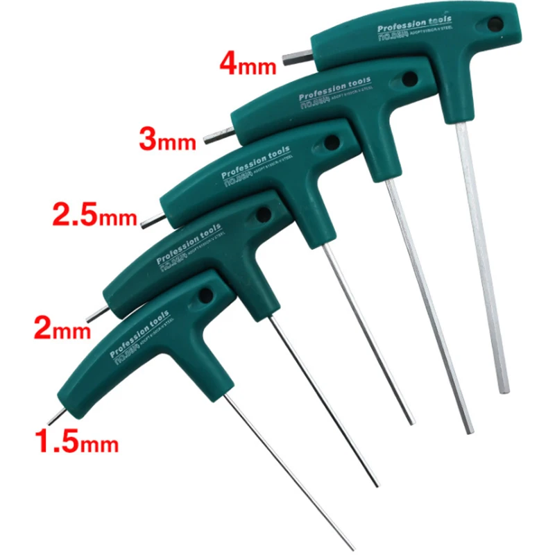 Socket T-Handle Screws Hardware Hex Wrench Hand Tools Allen Key Screws Screwdriver Driver Repair Tools 1.5mm-10mm Wrenches Set