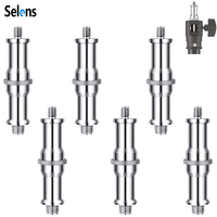Selens 3 Pcs Standard 3/8 to 1/4 Adapter Thread Screw  For Light Stand Tripod Photo Studio Kits Mount Ball Head Flash Lighting