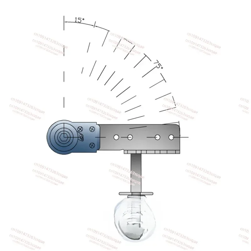 New cassette fixed function furniture accessories hardware regulator sofa headrest connector 12-speed hinge