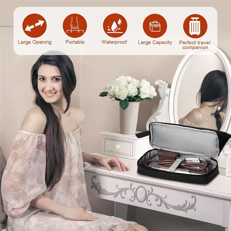 ABVJ-Flexfusion Carrying Case For Shark, Travel Case For Shark Flexfusion Hair Straightener, Travel Bag For Shark Flexfusion