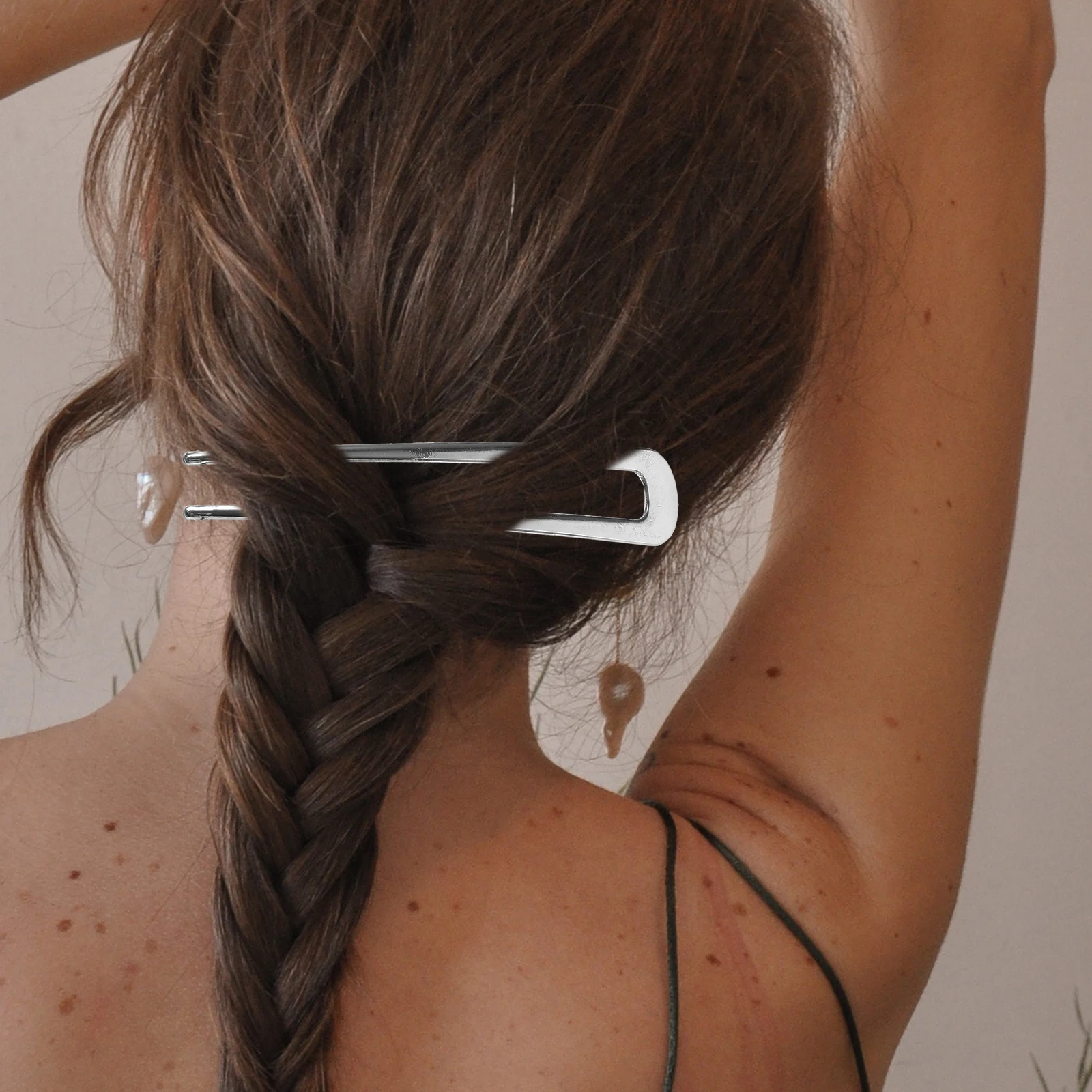 

3Pcs U Shaped Metal Hair Fork Vintage French Hairpin for Updo Chignon Styling Hair Accessories for Women French Pin