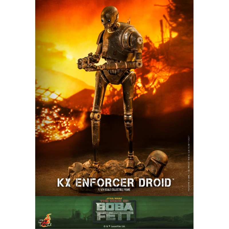 재고 있음 오리지널 HotToys TMS072 스타 워즈 KX Enforcer Droid 1/6 군인 애니메이션 액션 피규어 장난감 선물 모델 컬렉션 취미