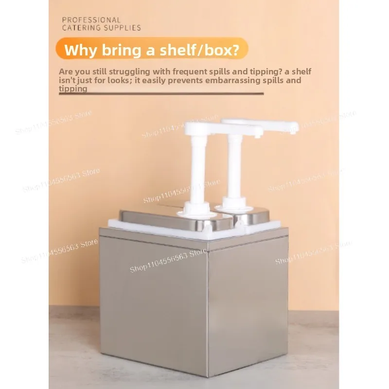 Hand-Pressed Plastic Condiment Pump Dispenser - for Syrup Fructose Sauce Milk Tea Shop