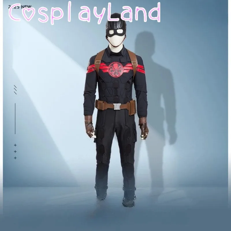 

Капитан Косплей Костюм Супергерой Гидра Мужской Костюм Рождество Хэллоуин Вечерние Костюмы Топ Брюки Шлем Наряд На Заказ