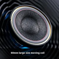 FiiO FT1 Closed-Back Over-Ear Nanowood Fiber Composite Diaphragm Wired Hi-Fi Headphones, American Black Wood Ear Cups for Studio