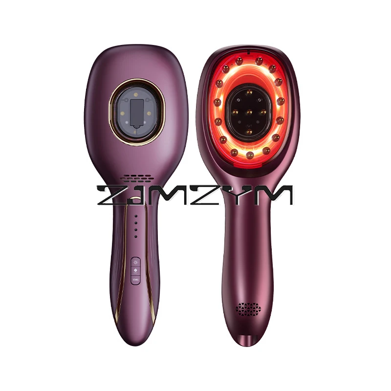 Scalp Massage Comb Vibratory Massage Micro-current Red Blue Light Hair Conditioning Essence into Care Essential Oil Comb