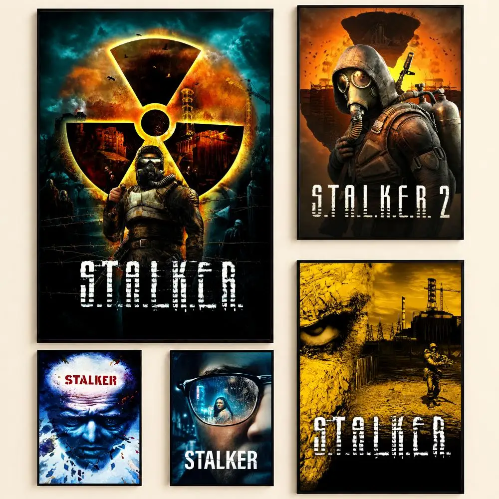 Stalker Stylish Movie Fan Art Collection Poster Self-adhesive Art Waterproof Paper Sticker Coffee House Bar Room Wall Decor