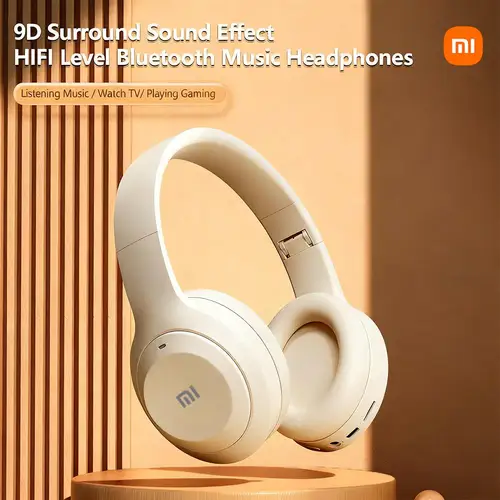 Xiaomi-auriculares inalámbricos con Bluetooth 5,3, estéreo HiFi, compatible con tarjeta tf, cancelación de ruido, para videojuegos, plegables con Micro