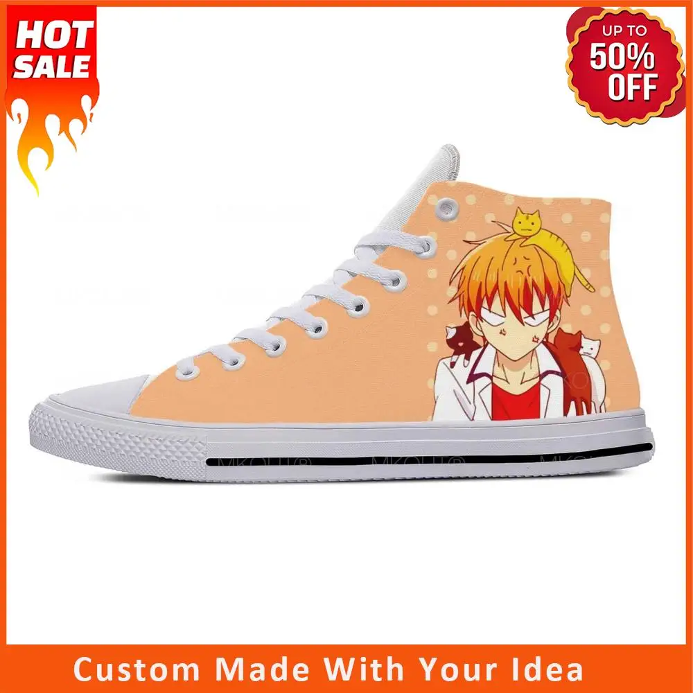 Anime Cartoon Manga Fruits Basket Sohma Kyo Funny Casual Cloth Shoes High Top Lightweight Breathable 3D Print Men Women Sneakers