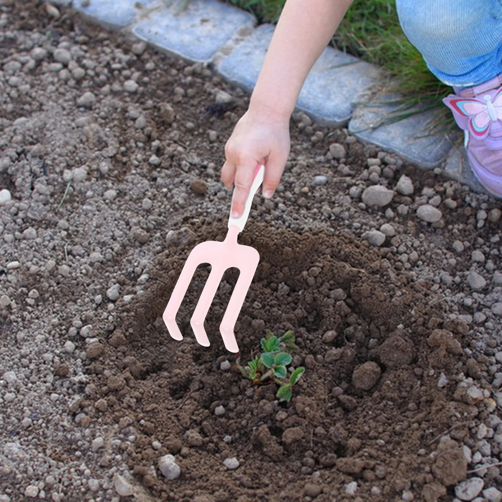 

1Set Gardening Tools Kit Mini Garden Small Shovel Rake Watering Bottle for Transplanting Planting Outdoors