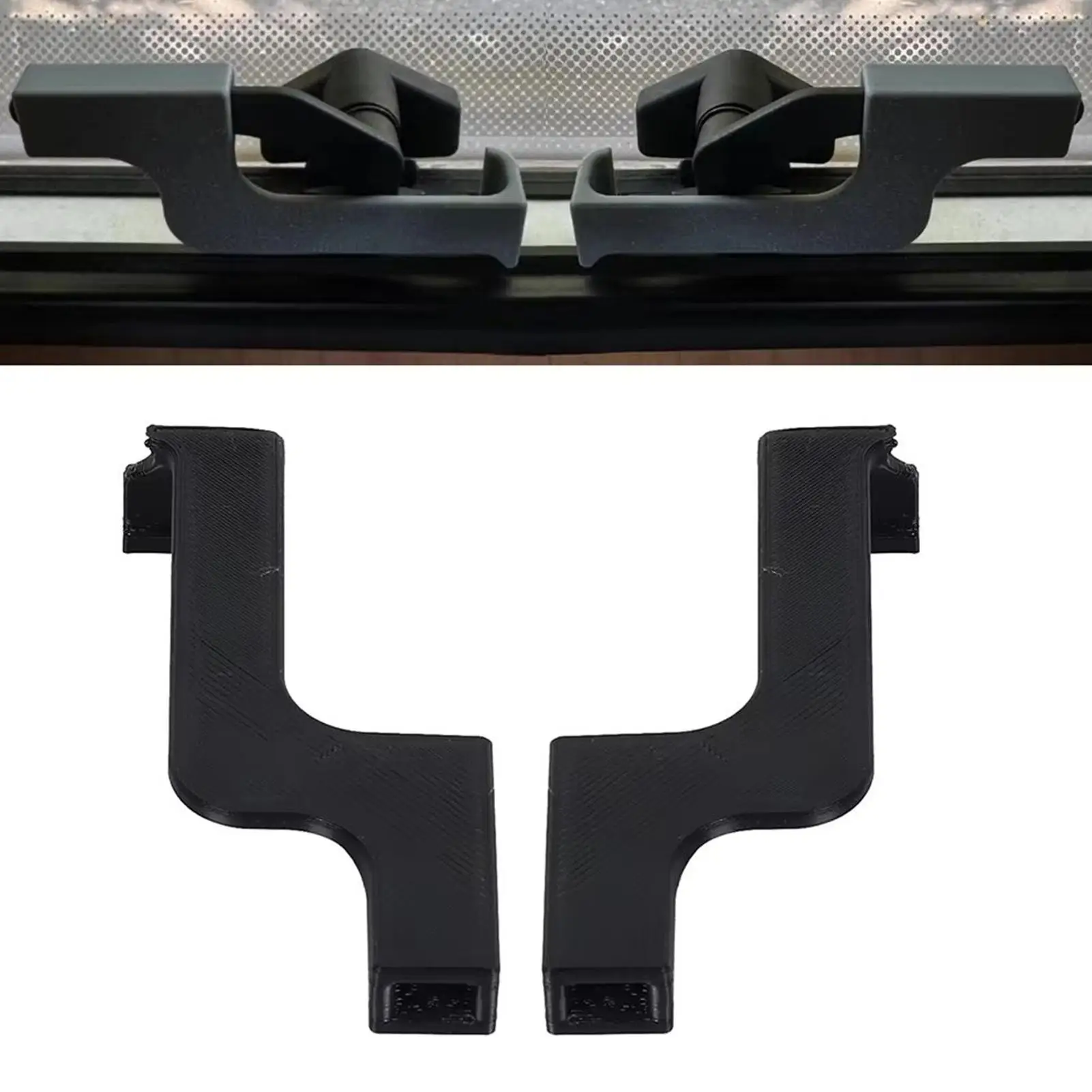 

2PCS No Drilling Window Security Locks for RV Motorhome Caravan, Inside Safety Latches for Camping Road Trip Protection