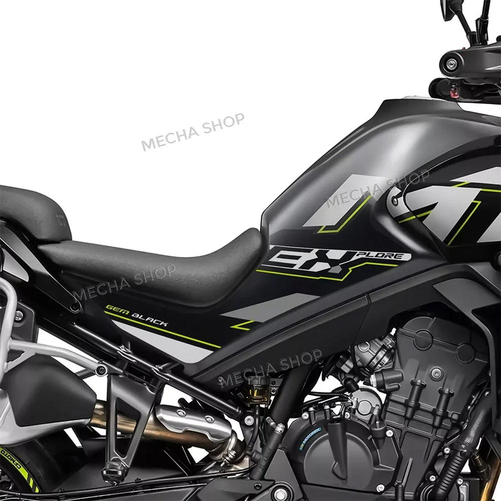 For CFMoto 800MT 800 MT 2025 Explore Gem Black 2023 Side Tank Stickers