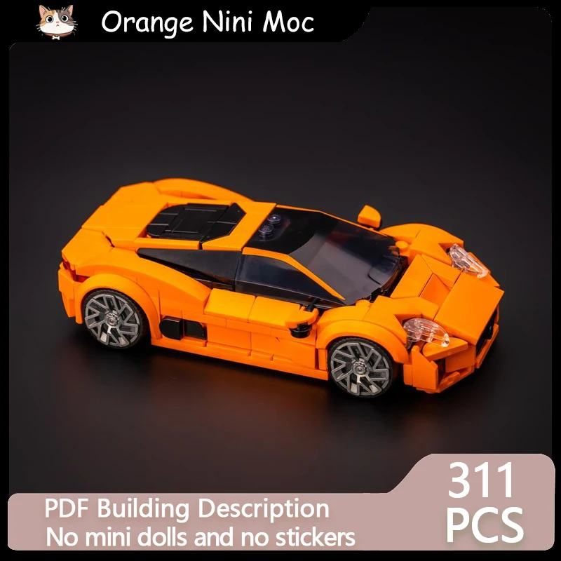 

City Car Speed Racing Model MOC Building Bricks Sportscar CX75 Modular Technology Gifts Holiday Assemble Children Toys Suit