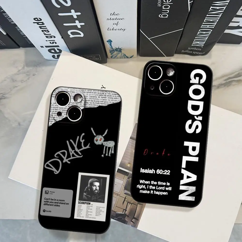 

Rapper D-Drake Phone Case For iPhone 17 16 15 11 12 14 13 Pro Max Mini XS X XR 7 Plus 17E Air Shockproof Silicone Cover Fundas