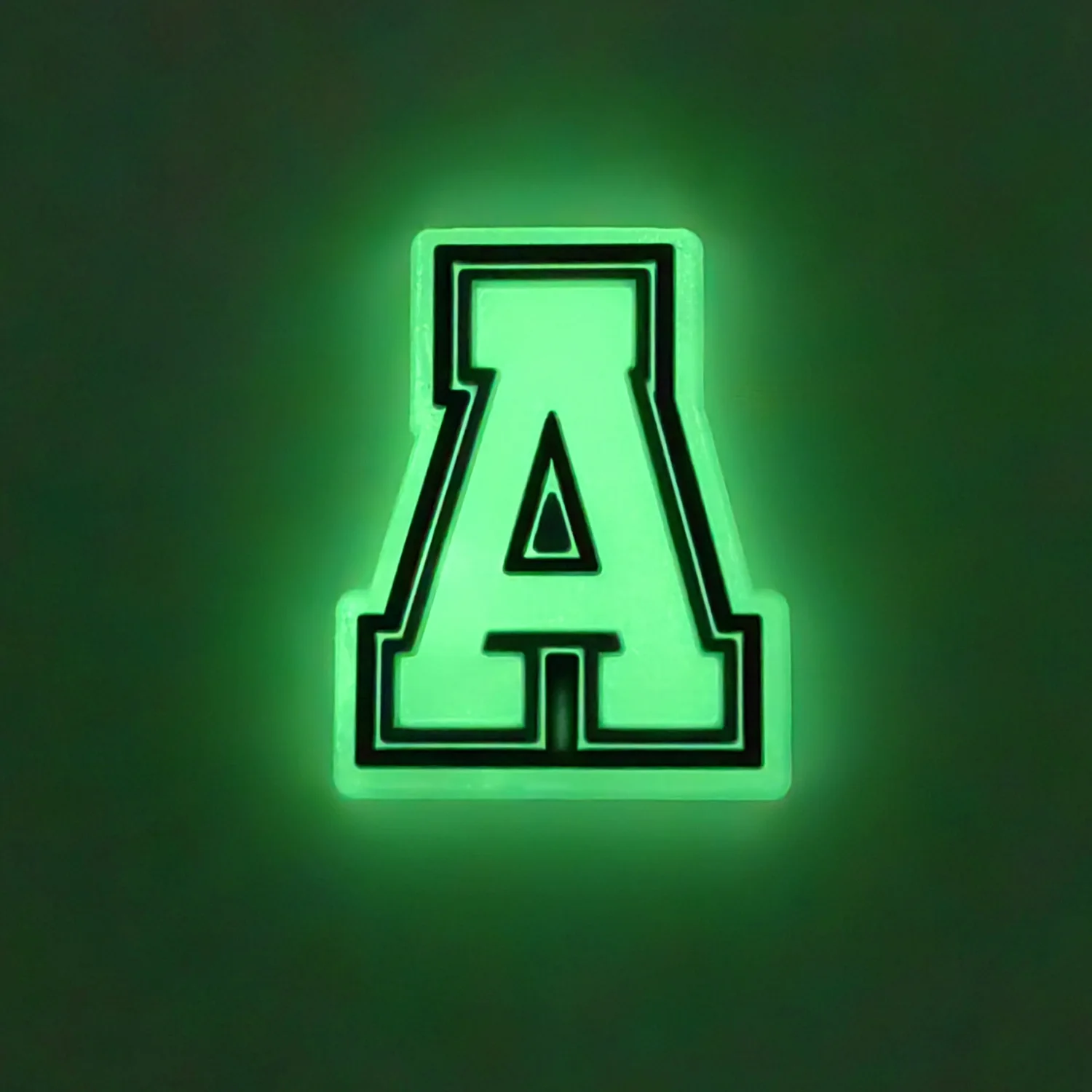 

1pcs letter PVC Shoe Charms DIY Luminous Shoe Aceessories Fit buckle shoe Decorations kids X-mas Gifts
