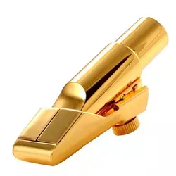 High Quality Professional Tenor Soprano Alto Saxophone Metal Mouthpiece Gold Plating Sax Mouth Pieces Accessories Size 5 6 7 8