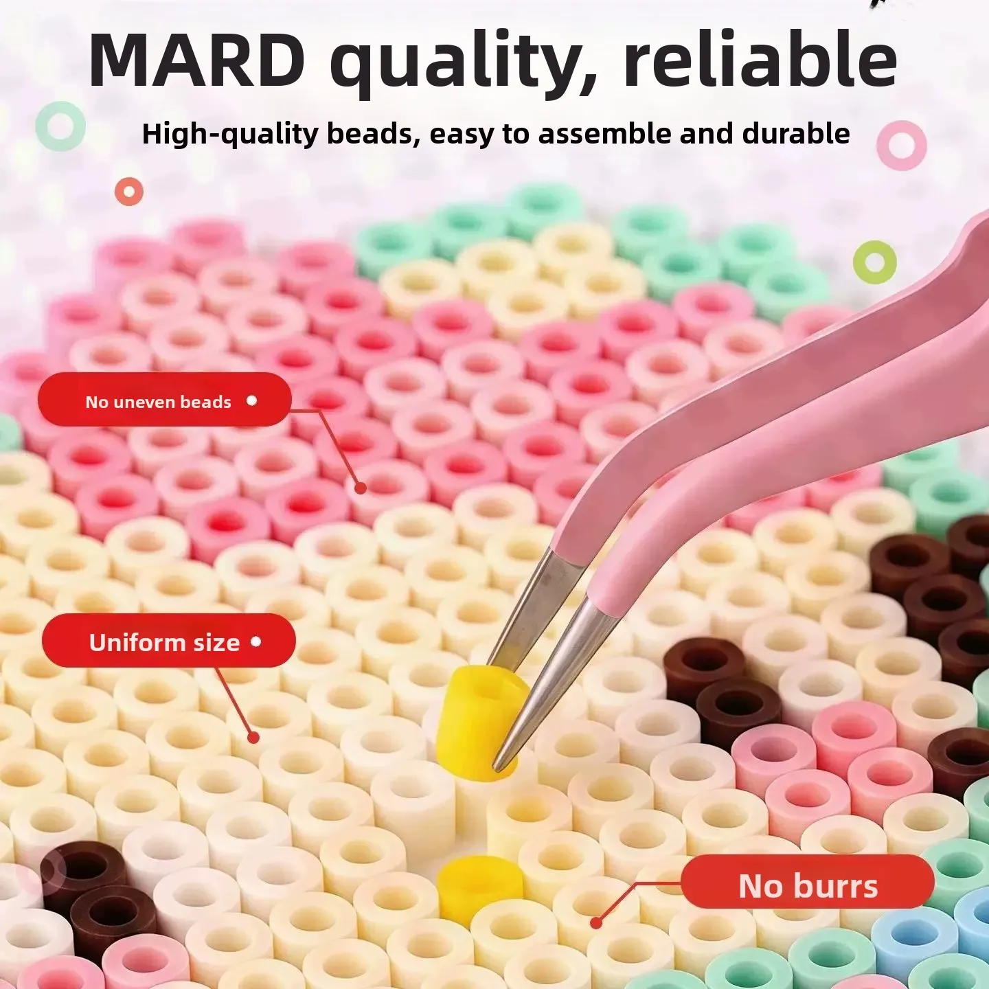 High Quality 221 Color Bean Tiles Supplement Pack 26mm Small Beans Complete Set of Color Stickers Magnetic Tile Building Blocks - view 2