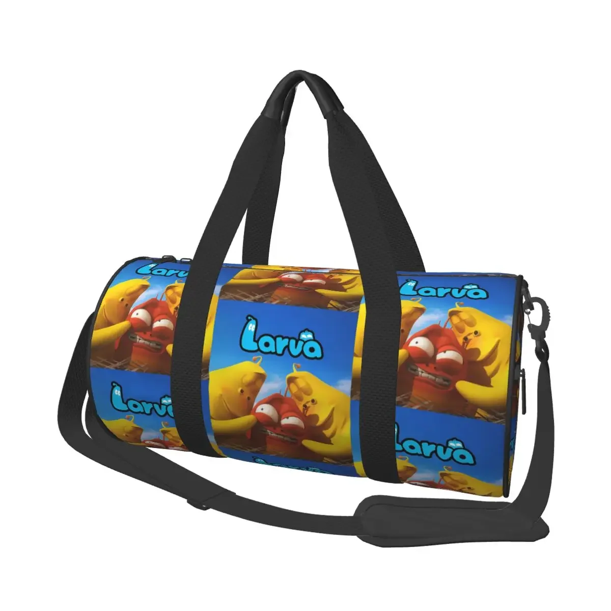 Larva Yellow Red Funny Anime Large Duffle Gym Bag Multi-Functional Duffle Travel Bags Handbags Fitness bag