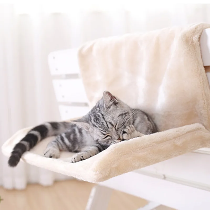 Hanging Cat Bed Soft Cosy Cat Hammock Removable Pet Beds Radiator Bench Kitten Nest With Strong Durable Metal Frame Accessories