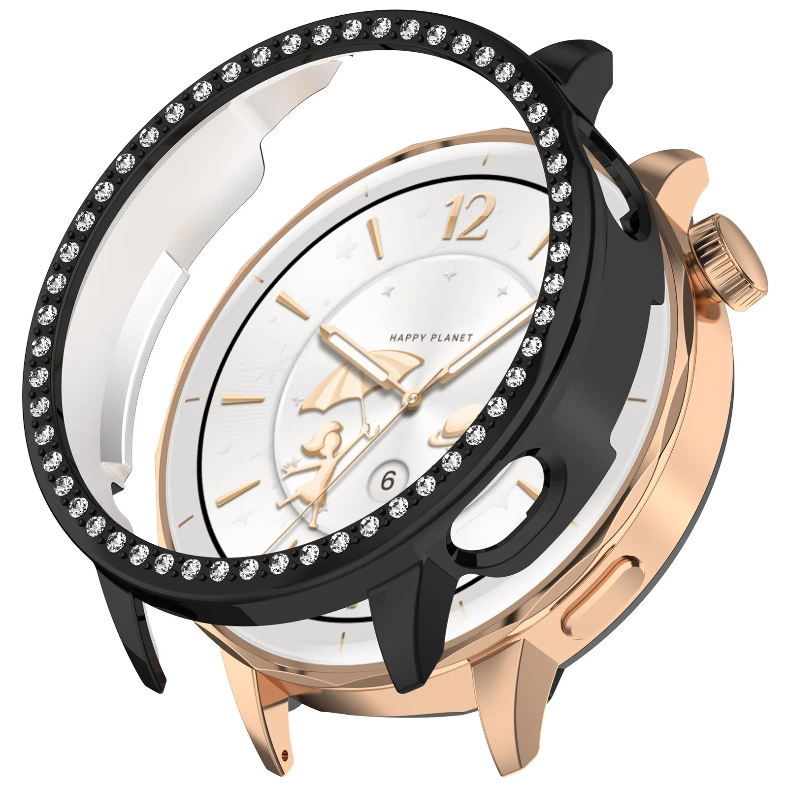 For Oneplus Watch 3 43mm Scale Crystal Case Smartwatch Screen Protector Casing Protective PC Hollow Shell