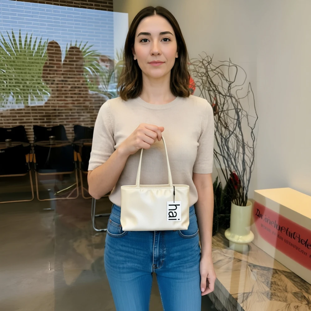 

Women's Silk Satin Small Rectangle Tote Bag Solid Color Double Strap Shoulder Versatile Underarm Phone Purse Handbag