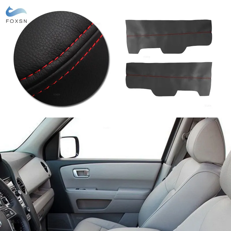 

2 шт. для Honda Pilot 2009 2010 2011 2012 2013 2014 2015 автомобильная ручка передней двери подлокотник панель крышка микрофибра кожа интерьер