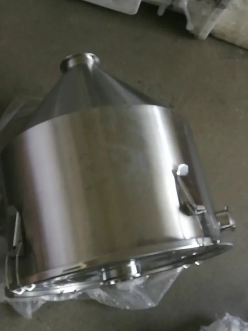 

304 316 Stainless Steel Sanitary Funnel Hopper with Seal Lid for Filling Machine