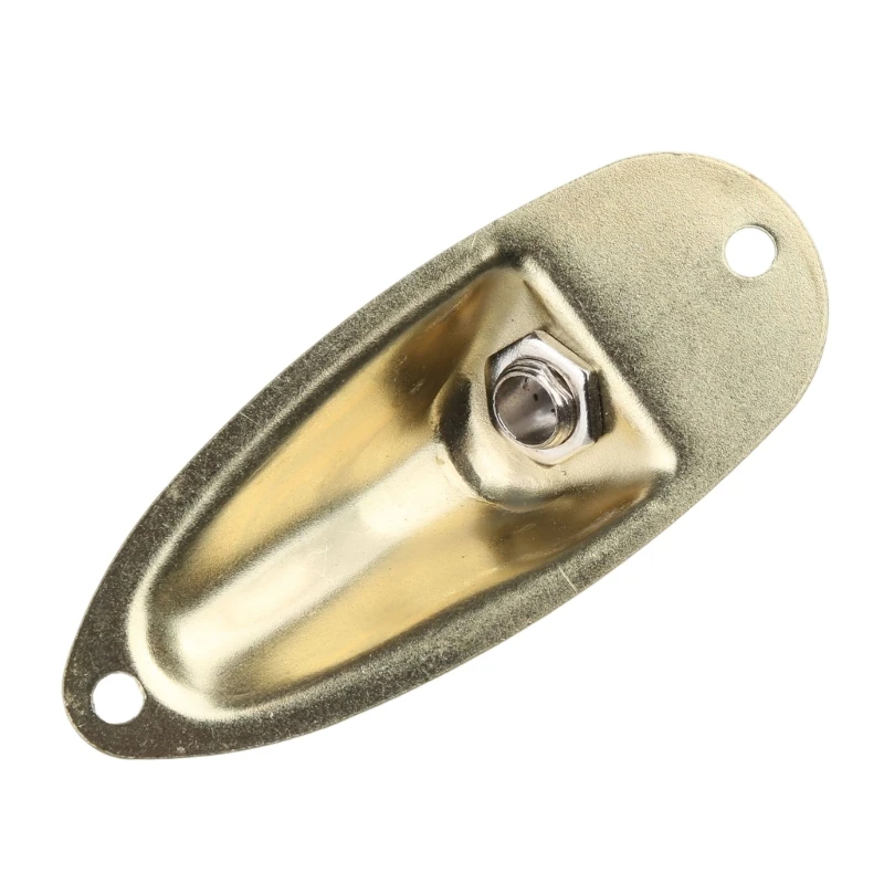 for Electric Guitar Boat Plate Socket Hole Connector for . Guitars Replacement Part Silver / Black / Gold