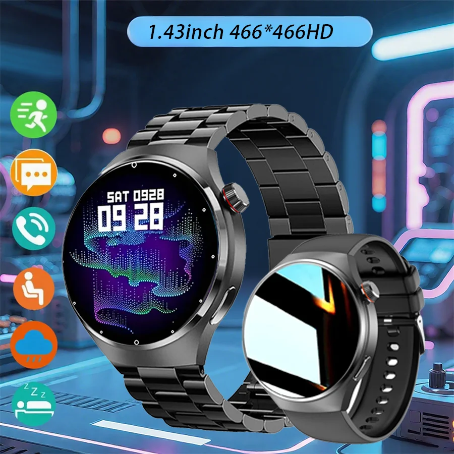 

1.43" AMOLED Smartwatch Fitness Tracker with Blood SpO2 Heart Rate Monitoring Bluetooth Call IP67 Waterproof for iPhone Android