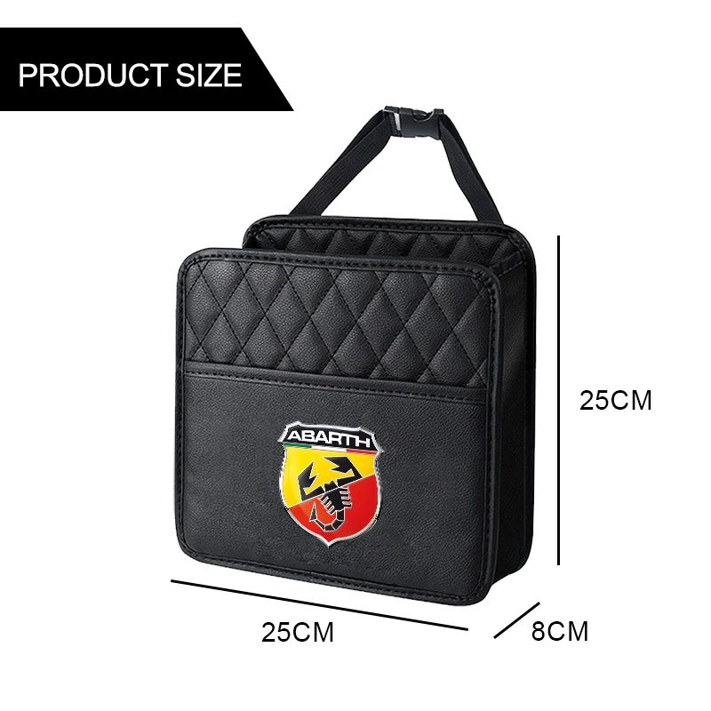 Car rear seat storage box- Anti-wear suspension storage bag For Abbas Abarth Punto 124/125/500 Stilo Ducato Car Accessories