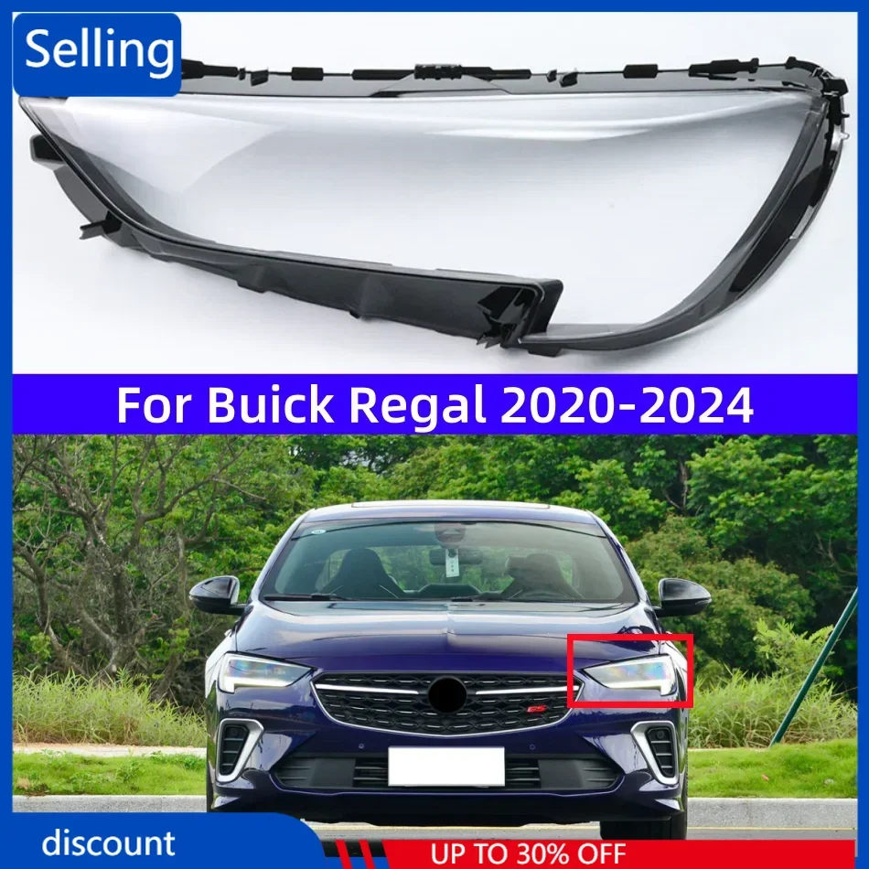 

For Buick Regal 2020 2021 2022 2023 2024 Headlight Cover Transparent Shell Headlamp Mask Plexiglass Replace Original Lampshade