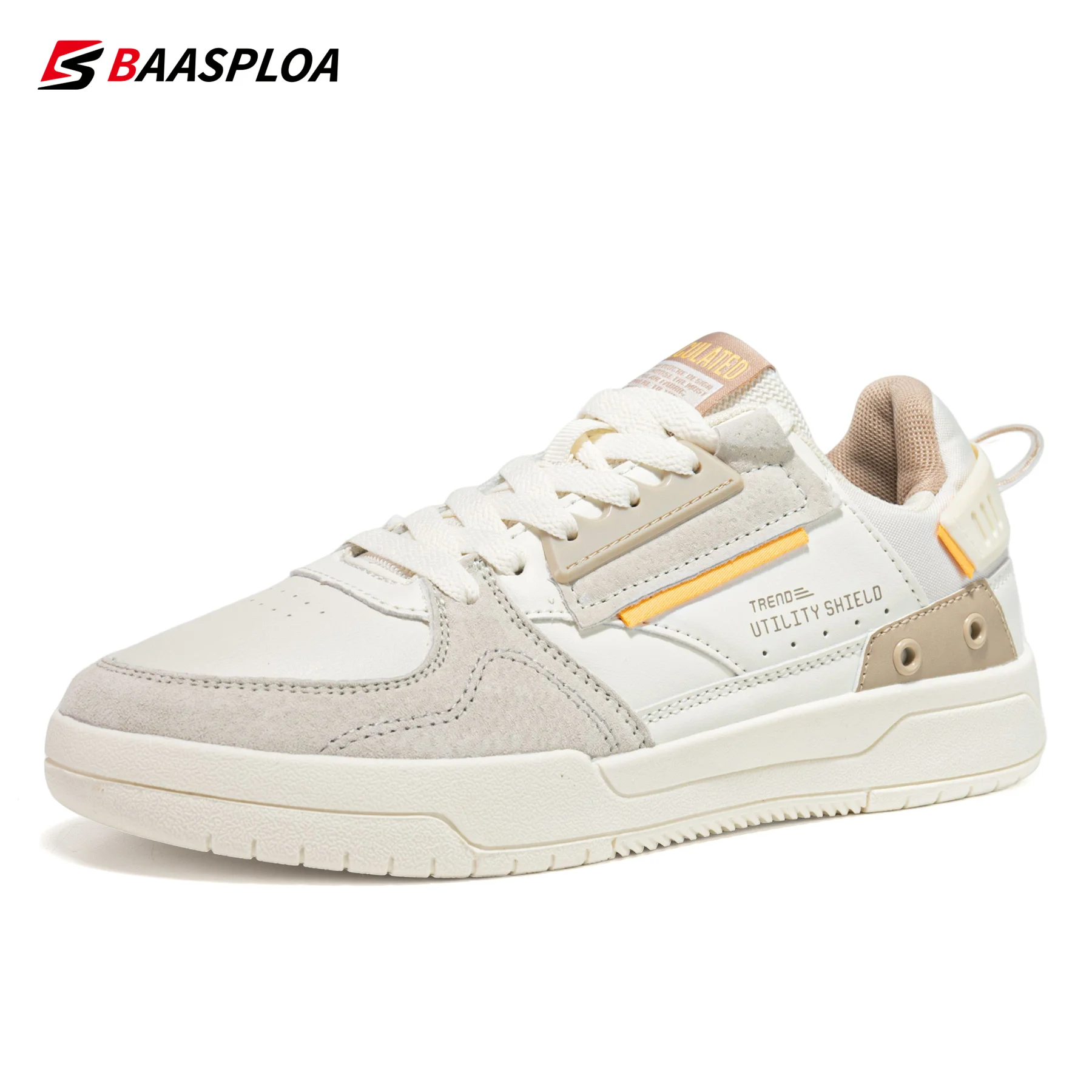 Baasploa Women's Shoes Leather Women's Sports Shoes Outdoor Breathable Women's High-Quality All-Match Sports Casual Shoes