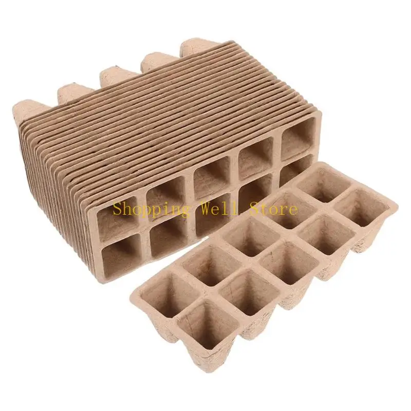KX4B Multipurpose 10 Compartment Nursery Pot Container For Gardening Vegetables Flowers And Herbs Backyard Balcony