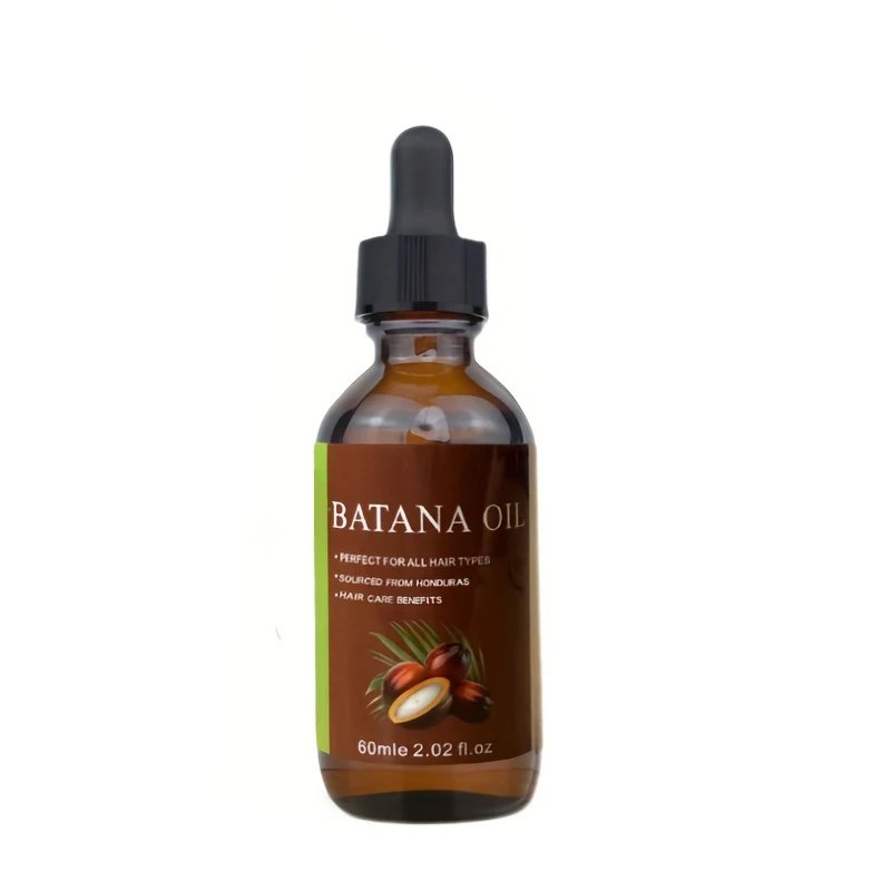 1/2/3/4/5PCS BATANA HAIR CARE OIL 60ML, CURLY HAIR STRAIGHT HAIR CARE ESSENTIAL OIL, SUITABLE FOR ALL KINDS OF HAIR, HAIR SHINE ESSENTIAL OIL, DAILY HOME HAIR CARE,  DROPPER DESIGN, CARE FOR DRY HAIR,UNISEX HAIR CARE.