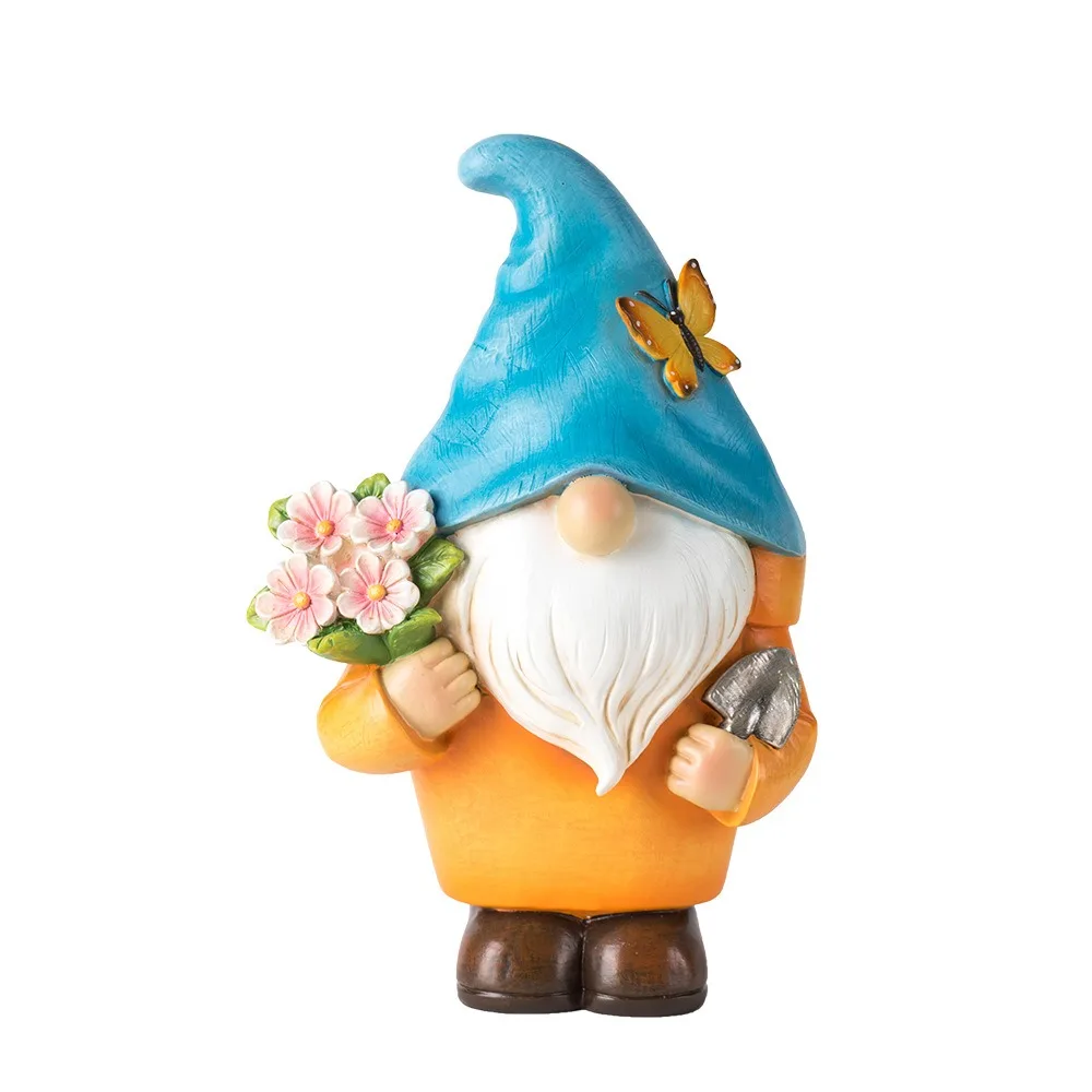 

Crafts Resin Gnome Dwarf Flower Pot Cartoon Cute Garden Elf Pot Figurine Decorative Hydroponic Flower Holder Balcony