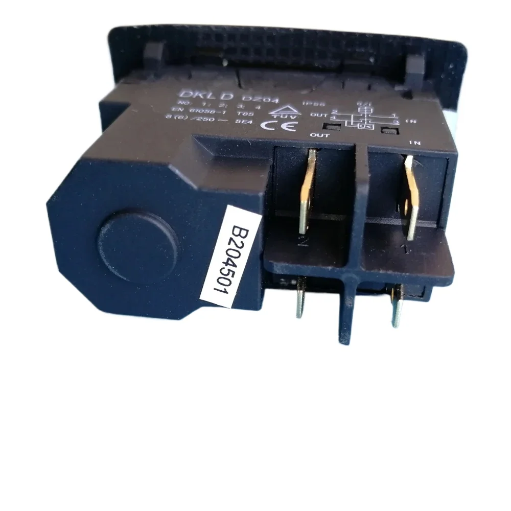 DKLD DZ04 4 Pins Waterproof Electromagnetic Push Button Switches Start Stop Switch for Grinding Machine 250VAC 8(6)A