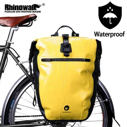 Rhinowalk Bike Pannier Bag Waterproof 27L Bicycle Side Pack Multifunctional Rear Seat Cycling Travelling Storage Bikepacking