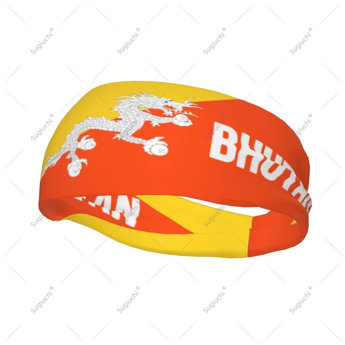 

Эластичные широкие повязки на голову с флагом Бутана для мужчин и женщин, для йоги, фитнеса, тенниса, бега, занятий в спортзале