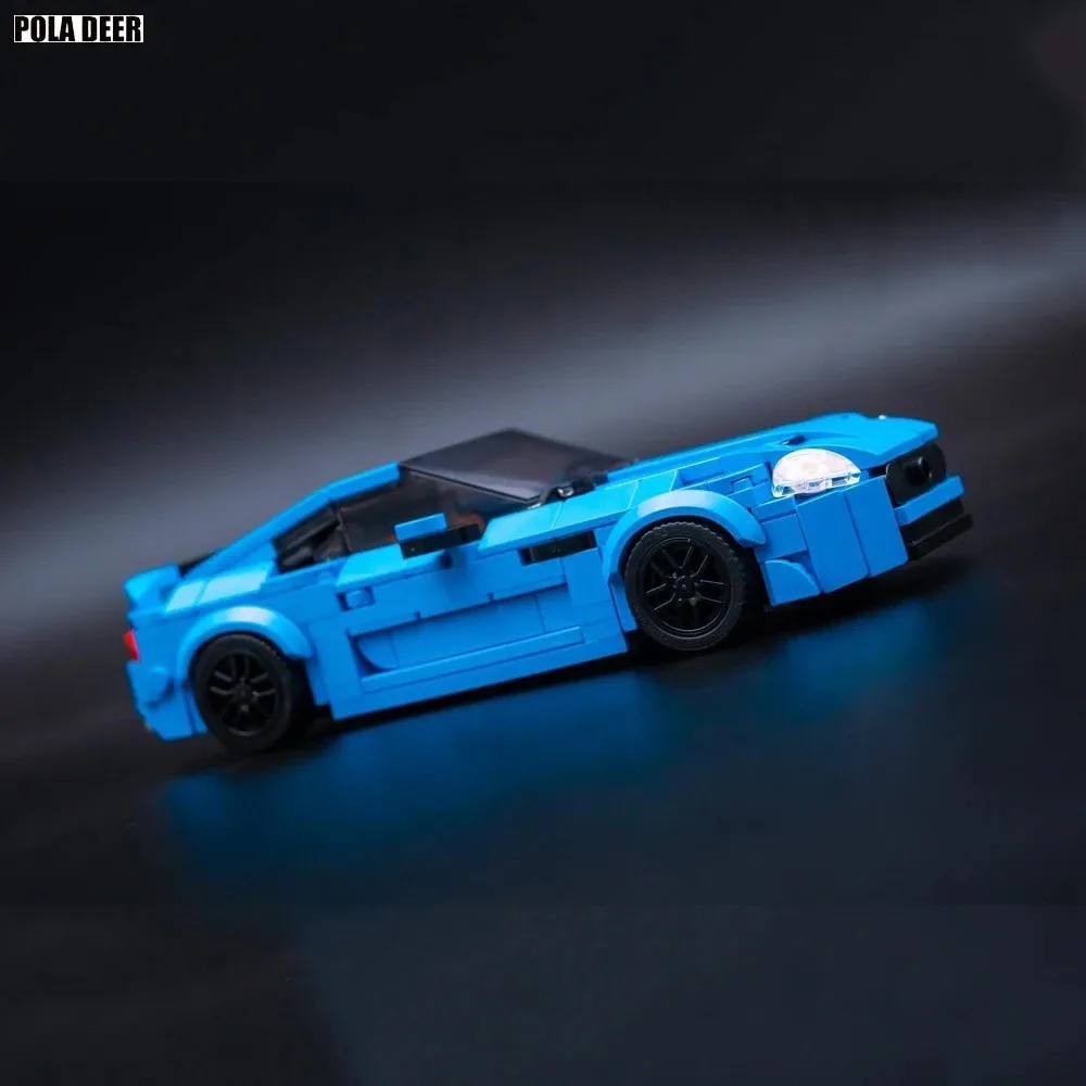 Poladeer MOC 391PCS XKR-S Auto da corsa Design creativo Assemblaggio personalizzato Puzzle Modello Building Blocks Ragazzo Giocattoli Vacanza Regalo di compleanno