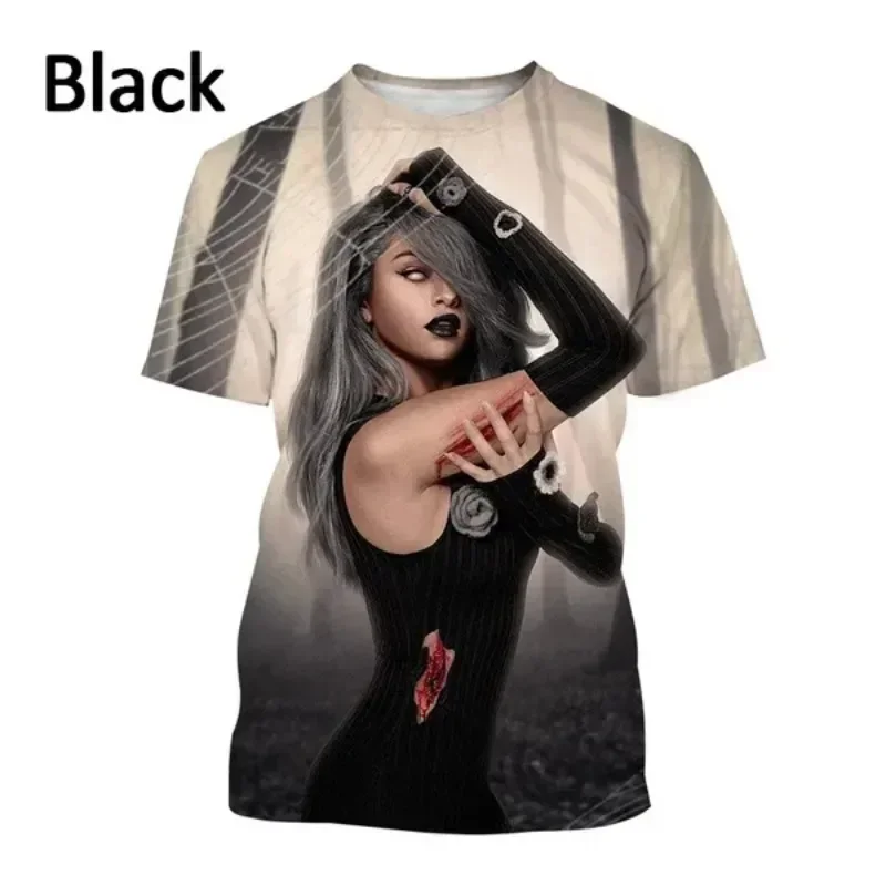 Fashion Sexy Actress Singer Selena Gomez 3D Print T-shirt Men's Hip-hop Harajuku Street Unisex Round Neck Short Sleeve Tops