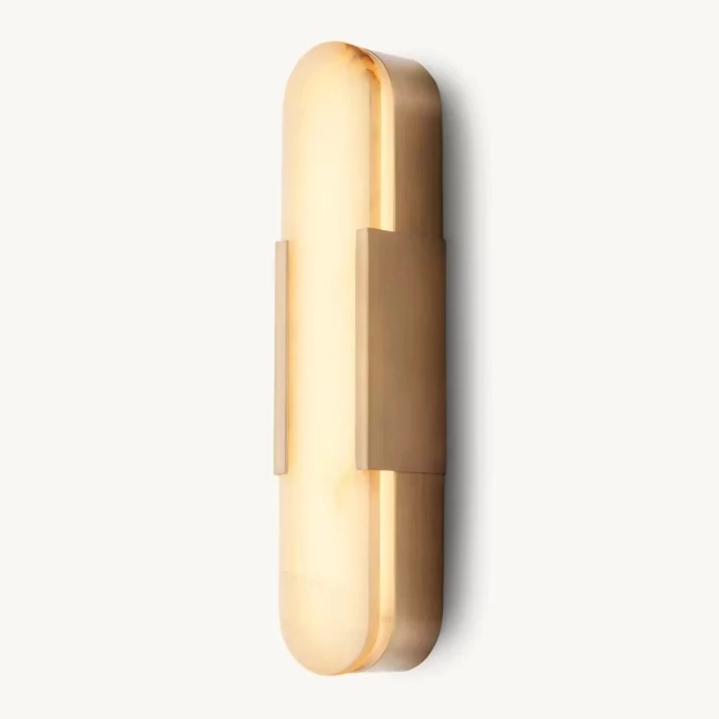 

Decorative Spanish Alabaster Wall Lamp Bedroom Living Room Light Emitting Diode Long Alabaster Wall Lamp